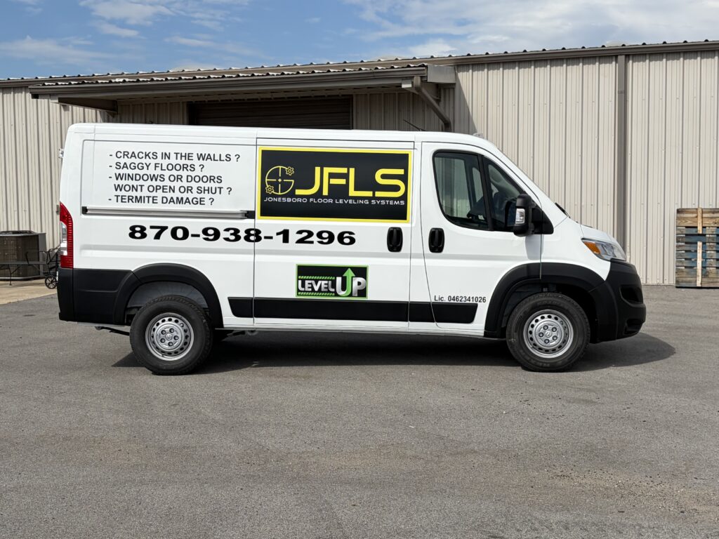 jonesboro floor leveling systems work van